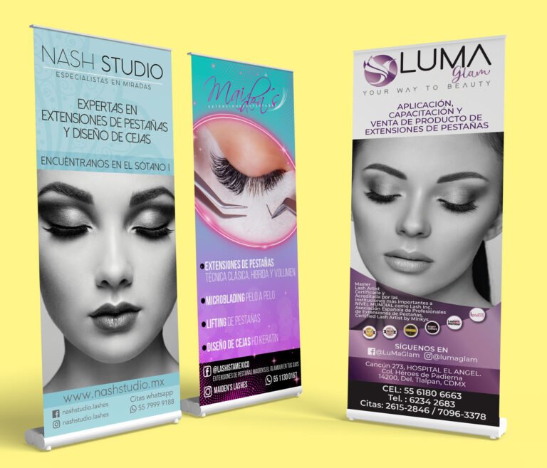 Banners para negocio de belleza